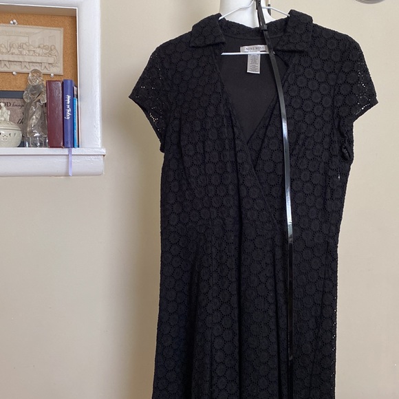 Ninewest black eyelet dress - Picture 4 of 5